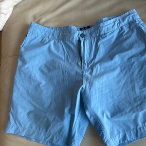 Faherty All Day Shorts Mens 38 Light Blue